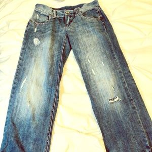 LONDONJEAN Women's Boyfriend Jeans - Blue